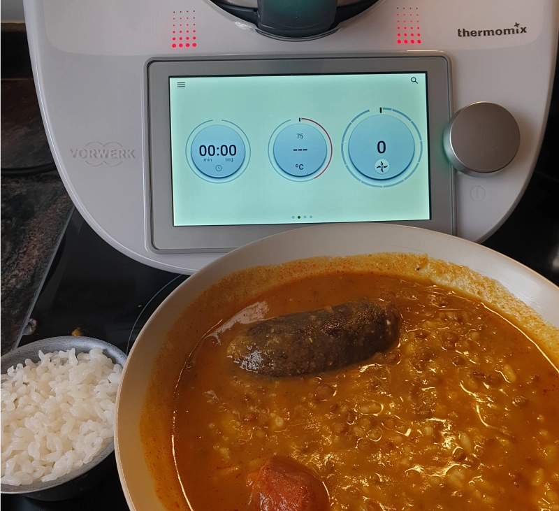 Lentejas con Thermomix