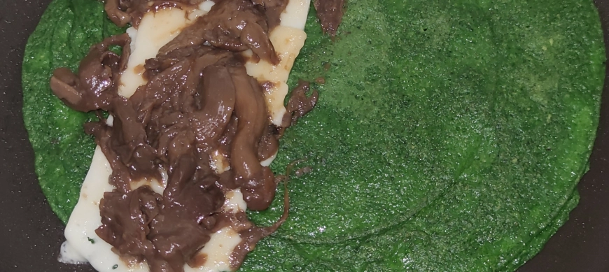 CREPES DE AVENA Y ESPINACAS