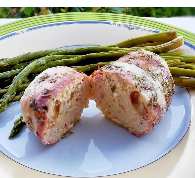 Fiambre de pollo con pistachos