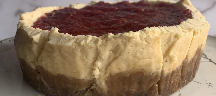 CHEESCAKE DE RICOTTA Y MASCARPONE AL VAPOR