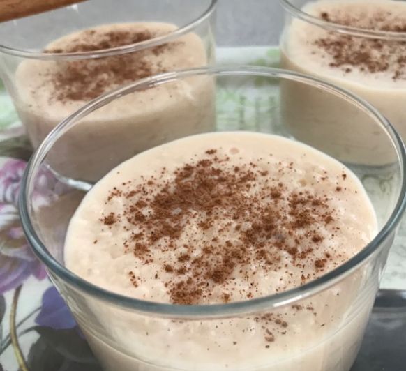 Arroz con leche sin lactosa.
