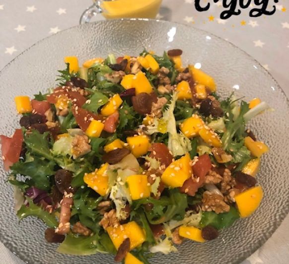Vinagreta de Mango para ensaladas con Thermomix® .