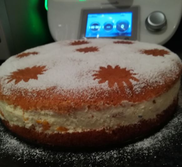 Tarta de queso alemana con mandarina